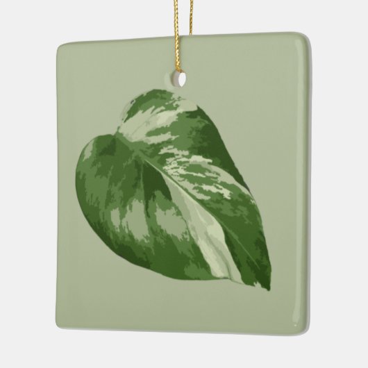 Variegated Monstera Leaf Ornament (Links)