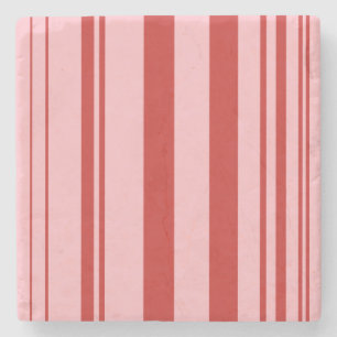 Variërende strepen/roze & rood stenen onderzetter