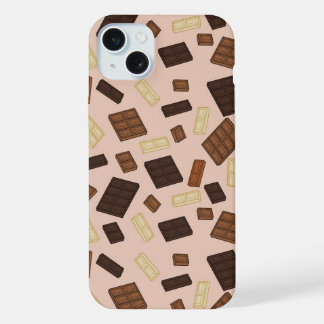 Variëteit aan chocoladerepen ontwerp iPhone 15 plus case