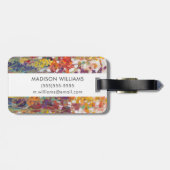 Variëteit bloemen bagagelabel (Achterkant horizontaal)