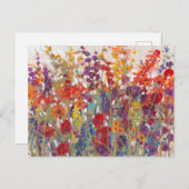 Variëteit bloemen briefkaart (Voorkant / Achterkant)