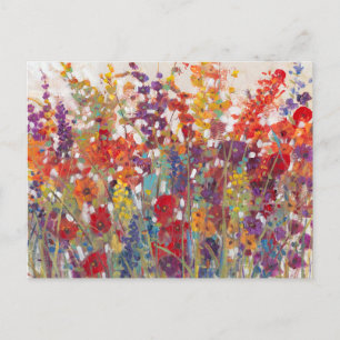 Variëteit bloemen briefkaart