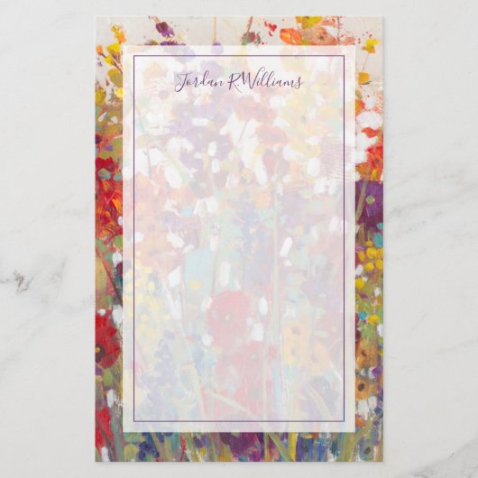 Variëteit bloemen briefpapier (Voorkant)