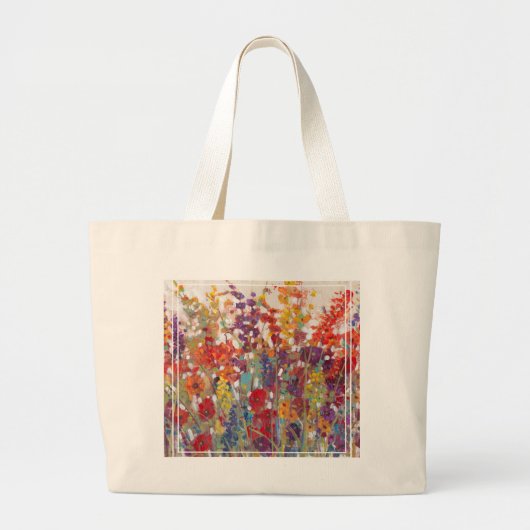 Variëteit bloemen grote tote bag (Voorkant)