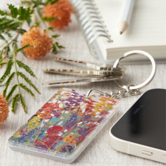 Variëteit bloemen sleutelhanger (Voorkant Rechts)