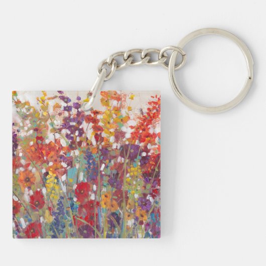 Variëteit bloemen sleutelhanger (Achterkant)