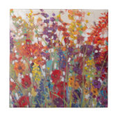 Variëteit bloemen tegeltje (Voorkant)