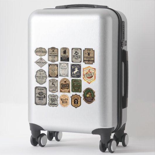 Variëteit bundel van 19 Halloween Sticker labels (Koffer)