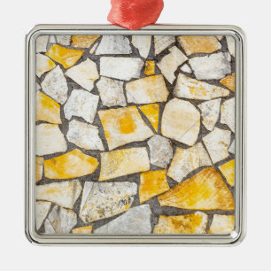 Variëteit van stenen metselwerk metalen ornament