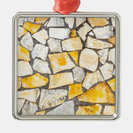 Variëteit van stenen metselwerk metalen ornament (Voorkant)