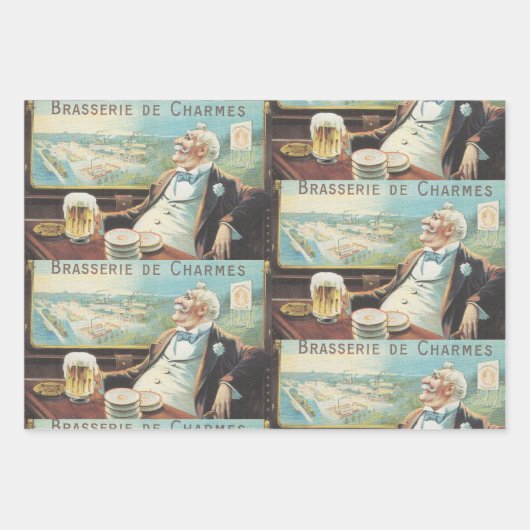 Variëteit Verpakking van drie (3) design van Inpakpapier Vel (Voorkant)