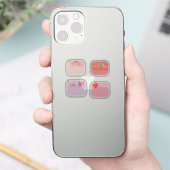 Variëteit waar ik van hou... netelige notitiestrik sticker (Telefoon)