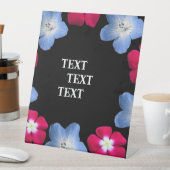 variëteit zwart en roze Bloem Reclamebord Met Voetstuk (Insitu)