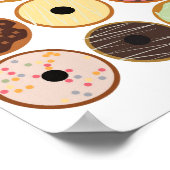 Variëteiten van donuts poster (Hoek)