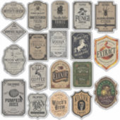 Variëteitspakket van 19 Halloween-stickerlabels Sticker (Voorkant)