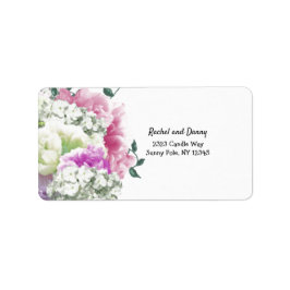Variety Bouquet Floral Address Label