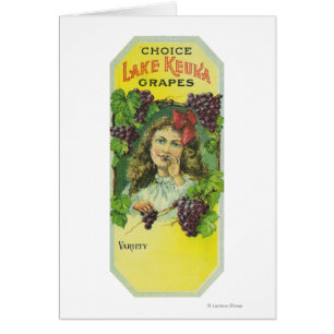 Variety Choice Lake Keuka Grapes Label
