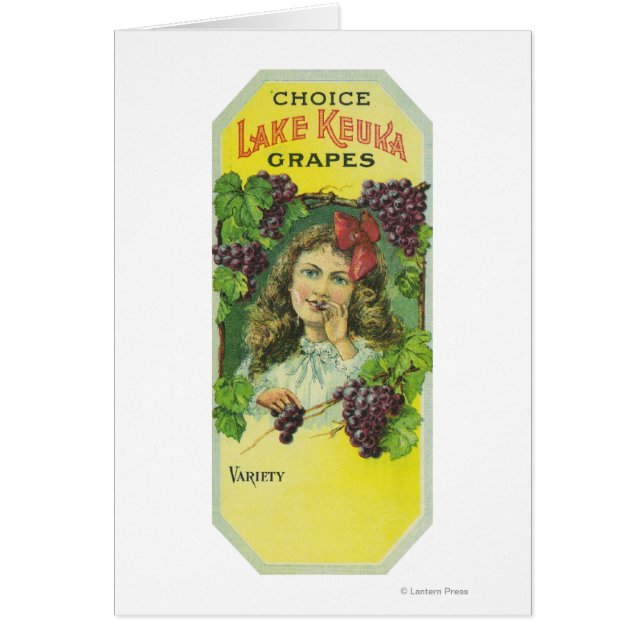 Variety Choice Lake Keuka Grapes Label (Voorkant)