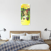 Variety Choice Lake Keuka Grapes Label Canvas Afdruk (Insitu (Slaapkamer))