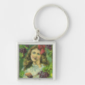 Variety Choice Lake Keuka Grapes Label Sleutelhanger (Voorkant)