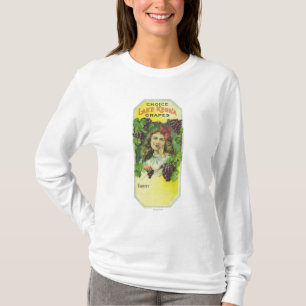 Variety Choice Lake Keuka Grapes Label T-shirt