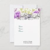 Variety Floral Bouquet Baby shower Invitation Kaart (Achterkant)