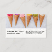 Variety Ice Cream Cones Smaken | Vruchten Visitekaartje (Achterkant)