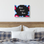 Variety model zwart roze canvas afdruk (Insitu (Slaapkamer))