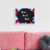 Variety model zwart roze canvas afdruk (Insitu (Woonkamer))