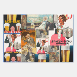 Variety Pack van Beer-thema Inpakpapier Vel