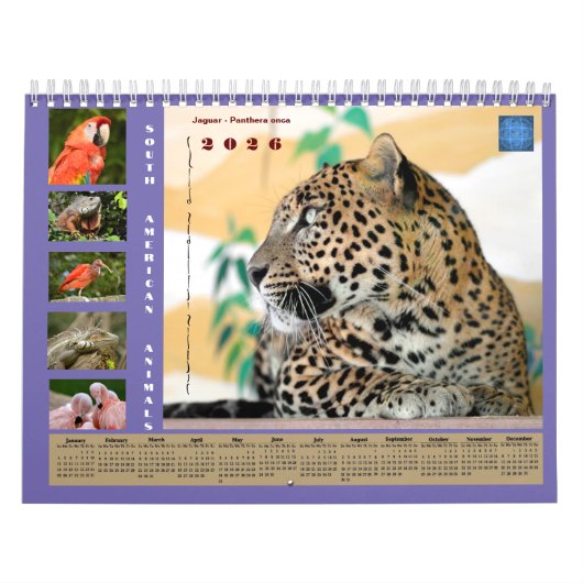 Various animals of South America Calendar Kalender (Hoes)