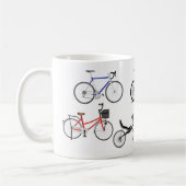 Various bicycles koffiemok (Links)