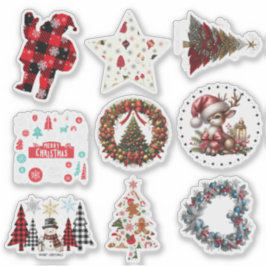 Various Christmas Gift Stickers