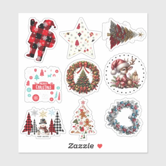 Various Christmas Gift Stickers (Vel)