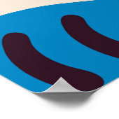 Various colorful melting smiling Faces. Lava lamp, Poster (Hoek)