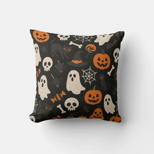 Various Halloween pattern image pillows Kussen (Voorkant)