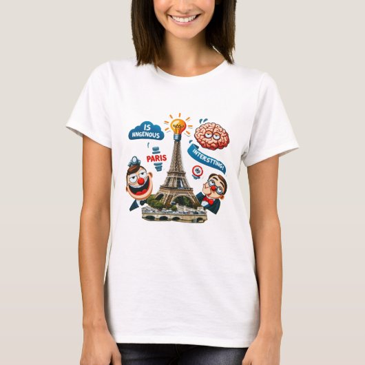 Various Places: Caffee in Paris. T-shirt #6 (Voorkant)