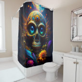 various skulls 023 douchegordijn (In situ)