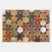 Various spices and food ingredients inpakpapier vel (Voorkant 3)