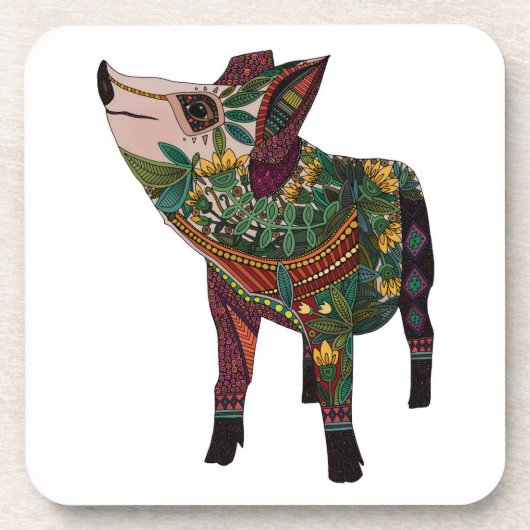 varken 2 bier onderzetter (Voorkant)