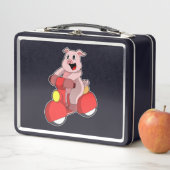 Varken als Biker met Scooter (In situ)