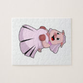 Varken als bruid met trouwjurk.PNG Legpuzzel (Horizontaal)