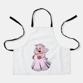 Varken als bruid met trouwjurk.PNG Schort (Voorkant)