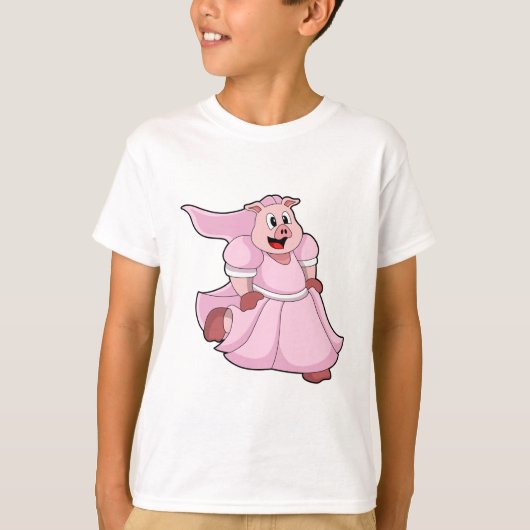 Varken als bruid met trouwjurk t-shirt (Voorkant)