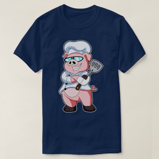 Varken als Chef met Kookbril Zonnebril schort T-shirt (Design voorkant)