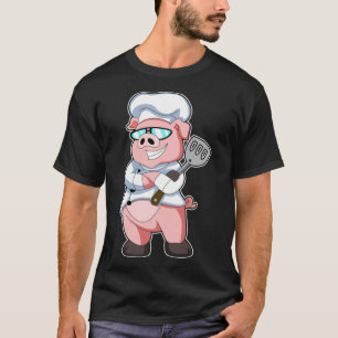 Varken als Chef met kookpron en speciale verjaarda T-shirt