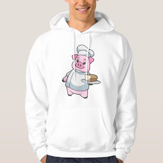 Varken als Chef met snoer en rok Hoodie (Voorkant)