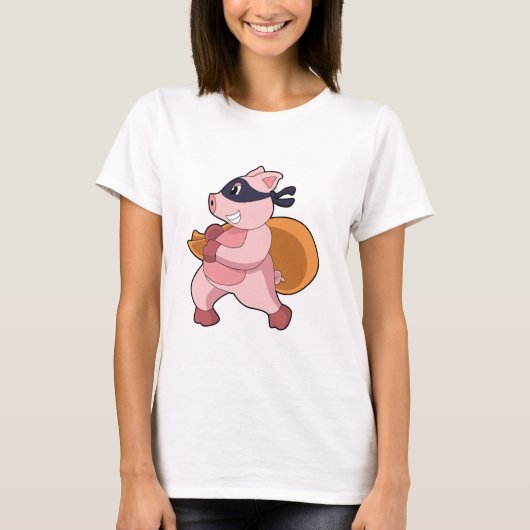 Varken als hardloper t-shirt (Voorkant)