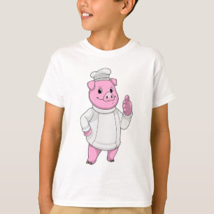 Varken als kok met kookmuts t-shirt