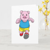 Varken als loper op hardlopen kaart (Gele Bloem)